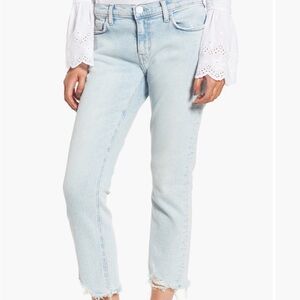 Current/Elliott Light Wash Ankle Jeans